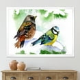 thumbnail image 3 of Designart 'Forest Birds Sitting On Snowy Fir Tree Branch' Traditional Framed Art Print, 3 of 4