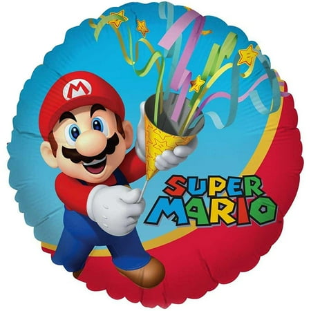 Super Mario Party Supplies Foil Balloon By Super Mario Party Supplies Foil Balloon By