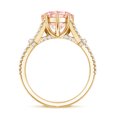 thumbnail image 3 of Rosec Jewels IGI Certified 2 Carat Lab Grown Pink Diamond Heart Shaped Engagement Ring - VS1 Quality, 10K Yellow Gold, US 7.00, 3 of 9