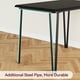 thumbnail image 1 of Conjunto compacto de comedor para 2 personas - Mesa cuadrada y sillas tapizadas - Ideal para apartamentos y espacios pequeños - Estilo moderno, fácil montaje, uso versátil - Color negro, 1 of 8