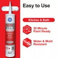 thumbnail image 3 of (2 pack) GE Seal And Fill Multipurpose Kitchen & Bath, Pack of 1, Clear 10 fl oz Cartridge, 3 of 16