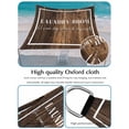 thumbnail image 4 of Lundary Room Sun Shade Sail 12' x 16', Vintage Brown Wood Grain White Border Rectangle Outdoor Sunshade Canopy, Waterproof UV Block Patio Covers for Garden Yard Beach, 4 of 9