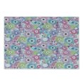 thumbnail image 1 of Floral Cutting Board, Colorful Pastel Pattern with Flowers and Vintage Curls Ornate Style Gerbera Daisies, Decorative Tempered Glass Cutting and Serving Board, Small Size, Multicolor, by Ambesonne, 1 of 1