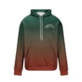 thumbnail image 5 of bbymog Men's Fashion Hoodies & Sweatshirts Long Sleeve Casual Pullover Top Fall Winter Oversized Hooded Sweatshirt with Drawstring Army Green B L, 5 of 5