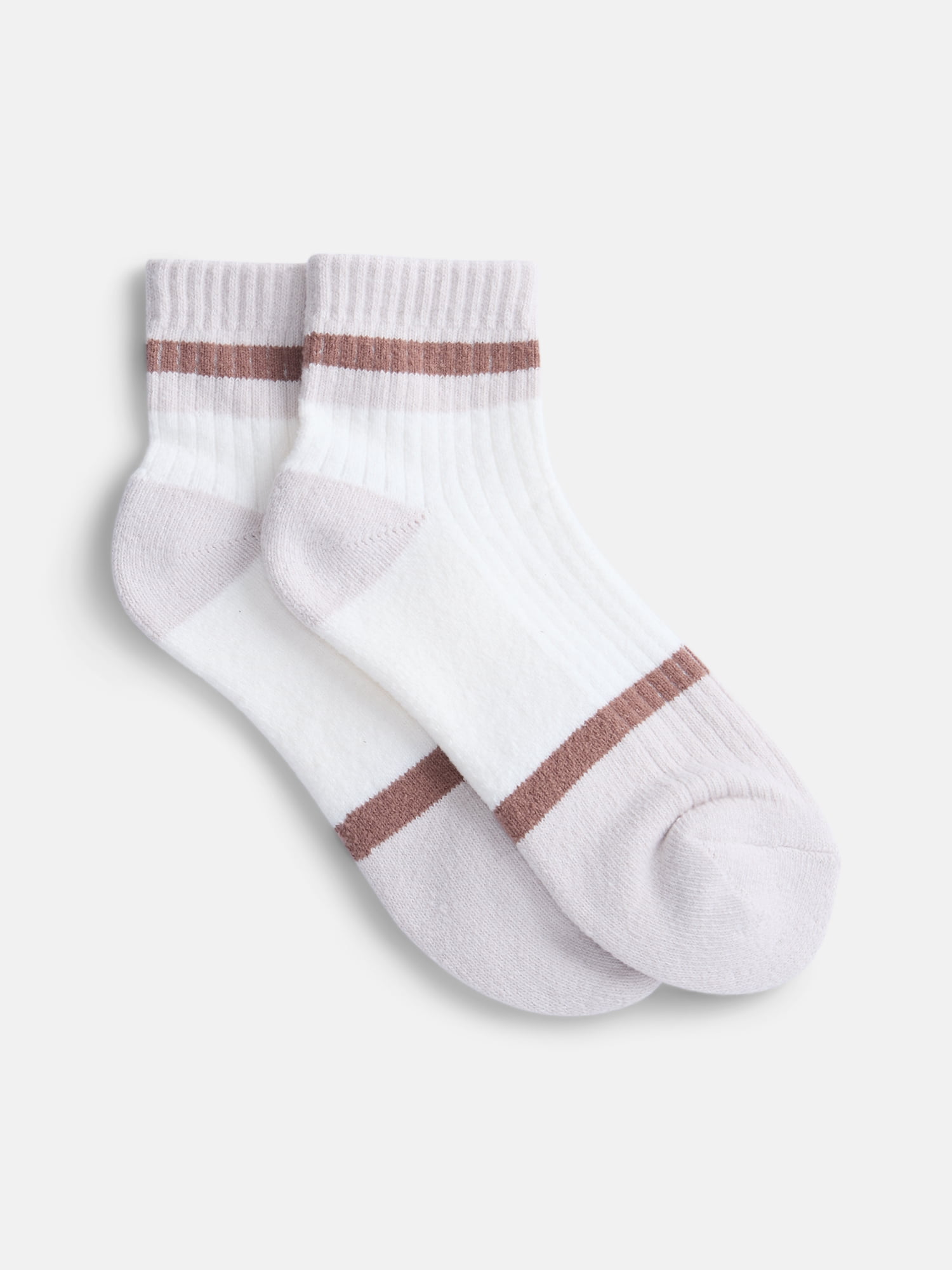 Joyspun Women's Comfort Ankle Socks, 3-Pack, Size 4-10