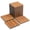 Brown, variant on Spaco 18-Piece 12 x 12 Inch Interlocking Deck Tiles, Deck Tiles for 1.7㎡ Total Splicing Area, Versatile Tiles for Outdoor as Garden, Yard, Balcony, Brown