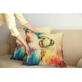 thumbnail image 2 of Ambesonne Colorful Throw Pillow Cover 2 Pack, Vintage Grunge Parrot, 18", Multicolor, 2 of 7