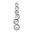 thumbnail image 3 of 14K White Gold Diamond Fancy Chain Slide Pendant (0.251Cttw), 3 of 7