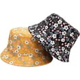 thumbnail image 2 of CoCopeaunts Summer Bucket Hat for Women Small Floral Pattern Basin Hat Double-Sided Wear Sun Caps Outdoor Travel Sunscreen, 2 of 8