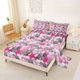 thumbnail image 2 of Erosebridal Seashell Starfish Bed Sheets, Cartoon Coral King Sheets, 4 Pieces, 2 of 5