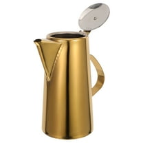 ETHZZLE Golden Stainless Steel Kitchen Kettle with Handle for Tea Brewing and Cold Drinks