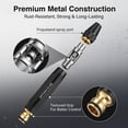 thumbnail image 6 of Heavy Duty Adjustable Twist Hose Nozzle Jet Sweeper Nozzle, 2026 New Upgrade-Home High-Pressure Car Wash Water Gun, High Pressure Water Sprayer with Nozzle & Hose (black), 6 of 7