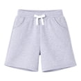 thumbnail image 5 of HILEELANG Toddler Boys' Cotton Shorts 3-Pack with Pockets, Grey/Green/Blue, Size 4 Years, 5 of 7