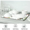 thumbnail image 7 of SKYSONIC Dish Drying Mat Cute Birds With Fruitage Drainer Mats Countertop Protection for Kitchen, Water Absorbent and Heat Resistant-18 x 24 Inch, 7 of 7