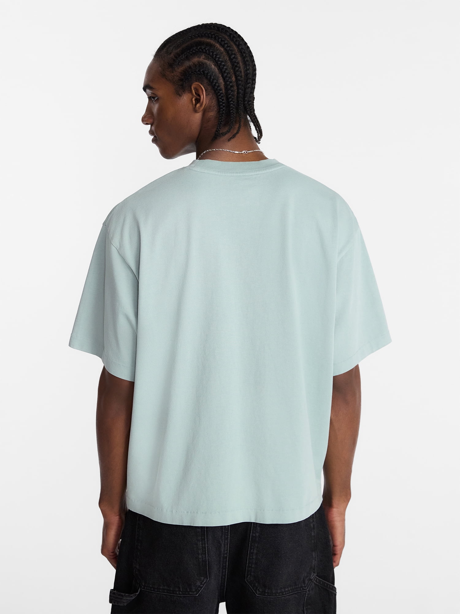 No Boundaries Boxy Fit Heavyweight Graphic Tee Shirt, Men's XS-4XLT