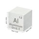 thumbnail image 2 of Cubo de aluminio, cubo de densidad Al de 10 mm, cubo de elemento de alta densidad, cubo de metal único, colecciones de la tabla periódica de elementos, 2 of 6