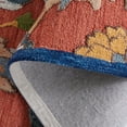 thumbnail image 5 of SAFAVIEH Blossom Dederick Floral Area Rug, Orange/Blue, 6' x 6' Round, 5 of 7