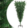 thumbnail image 1 of vidaXL Arbre de Noël Artificiel à l'Envers avec Support Vert 120 cm, 1 of 4