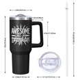 thumbnail image 2 of OBREWU Awesome Like My Daughter Tumbler with Handle and Lid,40oz Awesome Like My Daughter Double Wall Vacuum Insulated Tumbler,Awesome Like My Daughter Cups Gift for Women and Men, 2 of 7