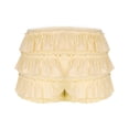 thumbnail image 7 of Kaemgyyd Pajama Shorts for Women Cute Lounge Bow Ruffle Hem Layered Hot Pants Stylish Lace Elastic Waist Mini Pj Bottoms Sleepwear, 7 of 7