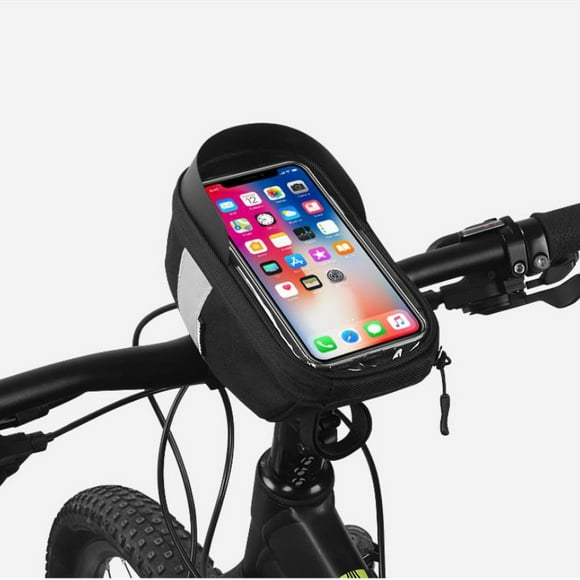 Bolso impermeable Wmkox8yii para teléfono móvil de bicicleta pantalla táctil poliéster reflexivo