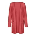 thumbnail image 5 of Jsaierl Lightweight Cardigans Women Long Sleeve Open Front Cardigan with Pockets Solid Cute Top Comfy Soft Kimono Cardigans 2024, 5 of 7