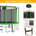 thumbnail image 3 of XMIKA 1500LBS Trampolines 15FT 16FT, Trampolines for 8-9 Kids/1-2 Adults, Outdoor Trampolines with Enclosure Net, Basketball Hoop, Heavy Duty Recreational Trampoline with Ladder, Fast Assembly, 3 of 9