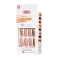 thumbnail image 7 of KISS Gel Fantasy Ready-to-Wear Press-On Sculpted Gel Nails, &ldquo;Background&rdquo;, Long, Pink and Gold, High Arch Nail Kit with 24 Mega Adhesive Tabs, Pink Gel Glue, Manicure St, 7 of 7