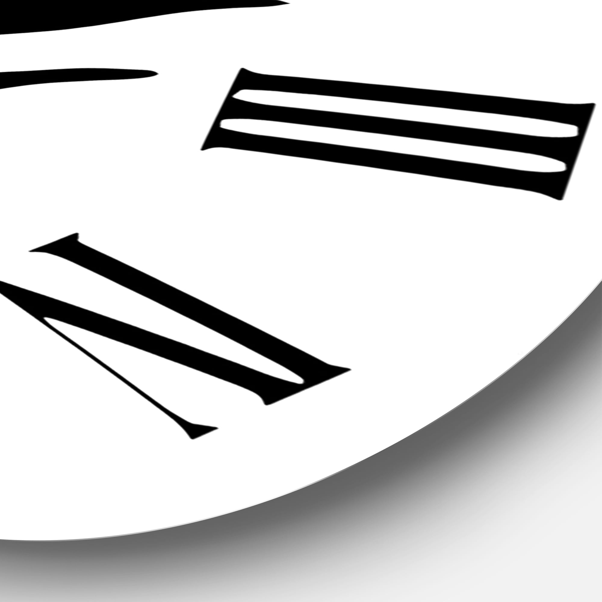 Designart 'Abstract Tropical Leaf I' Modern Wall Clock