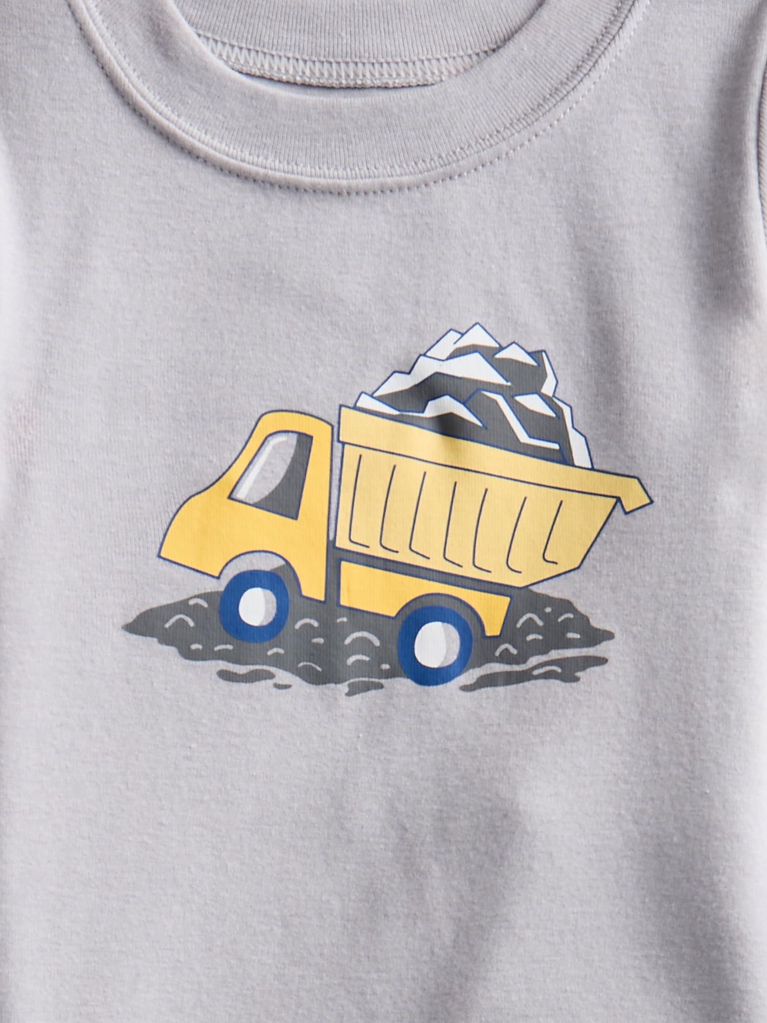 Wonder Nation Toddler Boys or Girls Cotton Snug Fit Short Sleeve Pajama Top and Pants Set, 6-Piece, Sizes 12M-5T