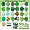 thumbnail image 2 of Kit de plantas con cuentas FOGWOWO, 5422 piezas, cuentas de vidrio verdes para manualidades DIY, 2 of 8