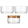 thumbnail image 1 of Dsseng Fresh Bowl Candy Jar Fridge Stackable Containers Glass Salad Bowl with Lid Salad Container Lidded Fruit Bowl, 1 of 6