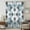 White, Teal, Aquamarine, Mint, variant on Vintage Morocco Sheer Curtains 45 Inches Long, Traditional Middle Century Rhombus Pattern Light Filering Curtains, Breathable Simi Curtain Privacy Drapes for Kitchen Bathroom Small Window Treatment