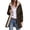 Brown, variant on Women's Winter Sherpa Lined Parka Hooded Windproof Jacket Zip Up Warm Fleece Coat with Drawstring Waist and Pockets Outerwear