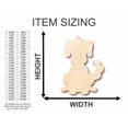 thumbnail image 2 of Unfinished Wood Dog Shape - Animal - Pet - Craft - up to 46" DIY 24" / 3/4", 2 of 3