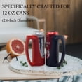 thumbnail image 2 of Soporte delg para latas de 12 onzas con asa, agarre reutilizable impreso en 3D para cerveza, adecu para una variedad de bebidas enlatadas y cerveza de 12 onzas (negro), 2 of 4
