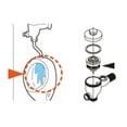 thumbnail image 3 of TOTO Urinal Flush Valve Piston Valve Part THY311, 3 of 4