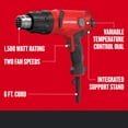 thumbnail image 2 of Pistola de calor CRAFTSMAN CMEE531 con cable, 1500 W, 1200 °F, calor variable, 2 of 7