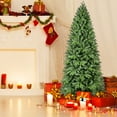 thumbnail image 3 of Christmas Trees 7.5FT Christmas Tree with 1599 PE+PVC Tips – Full-Bodied Holiday Tree with Hinged Branches, Easy Assembly, Stable Metal Stand, Classic Green Xmas Decoration,Artificial Christmas Trees, 3 of 18