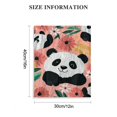 thumbnail image 3 of FCXZI Panda Bear Flowers Leaves Canvas Wall Art Home Decor 12x16 12x16in, 3 of 5