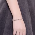 thumbnail image 3 of Pulsera de mujer en plata de ley 925 con forma de estrella, joyería de moda, pulseras de amor ajustables de 16 a 19 cm, elegante y hermosa pulsera para mujer con embalaje de joyería, 3 of 4