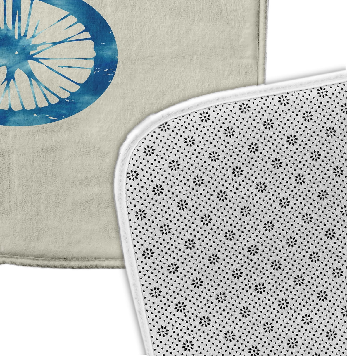 Simply Daisy 34" x 21" Plush Microfiber Turquoise Life Cycle Bath Mat