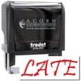thumbnail image 1 of Large Self-Inking Late Stamp, Trodat Printy 4913, Press and Print Stamping, Impression Size 7/8" x 2-1/4", Up to 10,000 Impressions - Red Ink, 1 of 10