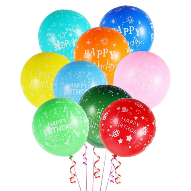 Juego de globos de fiesta de 100 piezas, globos decorativos para fiesta de feliz cumpleaños, suministros para fiestas