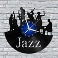thumbnail image 2 of Jazz band Vinyl Record Wall Clock for Kitchen Wall Decor Wall Art Gift for Lover Gift Idea for a Best Friend(B), 2 of 6