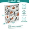 thumbnail image 3 of FORMRS 3 Ring Binder with Pockets 1.5" D-Rings Clip Board 200 Sheets Capacity, Orange Cartoon Houses, 3 of 8