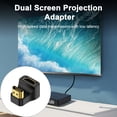 thumbnail image 3 of Adaptador HDMI macho a hembra de 180 grados, compatible con salida HD de 8k a 60 Hz, portátil, sin retrasos, conversor plug and play con luz indicadora., 3 of 7
