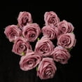 thumbnail image 3 of 12 Unids Pequeño Artificial Seda Cabeza de Flor Decoración para hogar DIY Artesanía Scrapbooking Morado oscuro, 3 of 9
