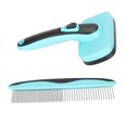 thumbnail image 4 of Grooming Cepillos dematting PET peine retráctil impermeable Perros Gatos depilación automática, 4 of 8