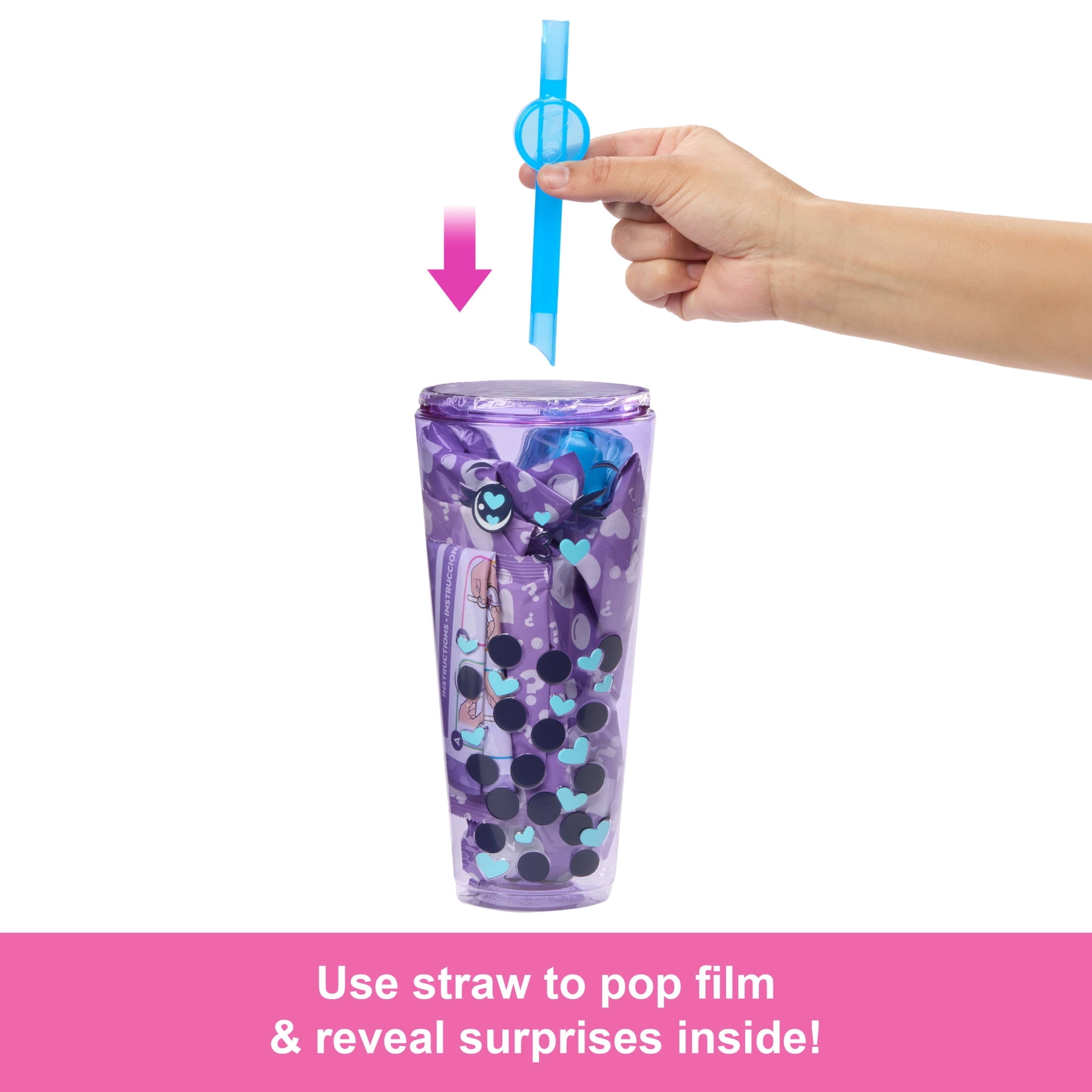 Barbie Pop Reveal Boba Tea Taro Milk Fashion Doll & Accessories Set with 8 Surprises (Styles Vary)